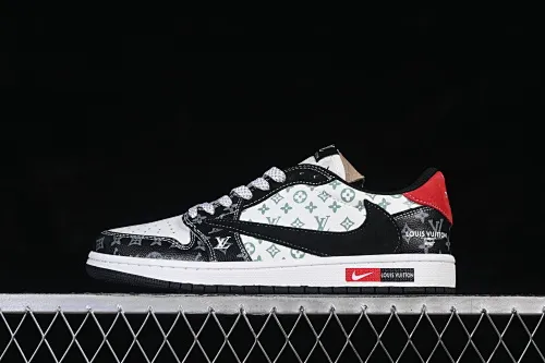 All categories Air Jordan Jordan series basketball shoes Air Jordan 1 Low High-end customized low-top sneakers Air Jordan 1 Low AJ1 Joe 1 joint model High-end customized low-top retro basketball shoes DZ5899-036
